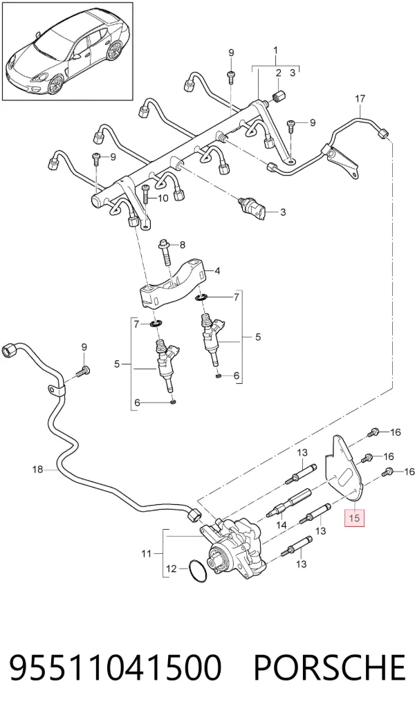  95511041500 Porsche