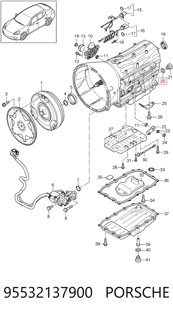  95532137900 Porsche
