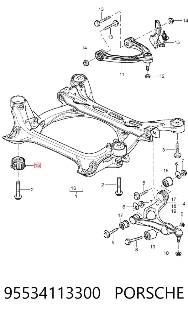  95534113300 Porsche