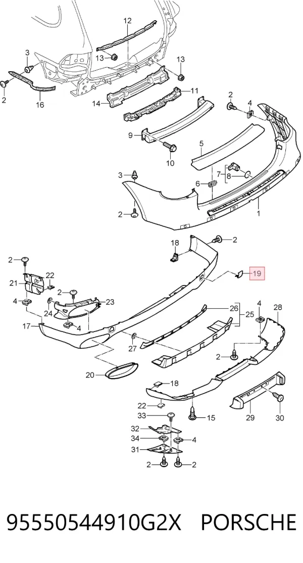  95550544910G2X Porsche