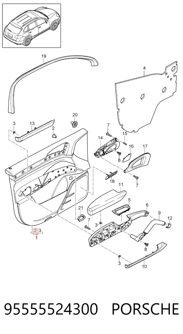 95555524300 Porsche