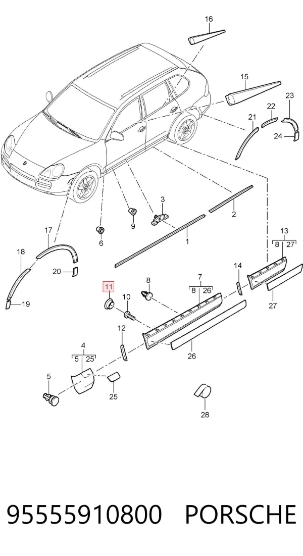  95555910800 Porsche