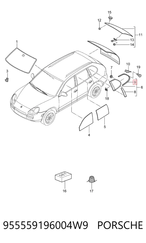  955559196004W9 Porsche