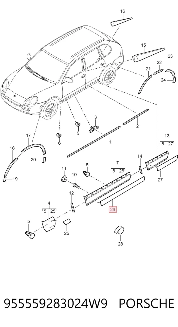  955559283024W9 Porsche