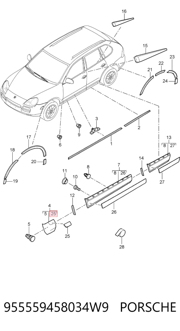  955559458034W9 Porsche