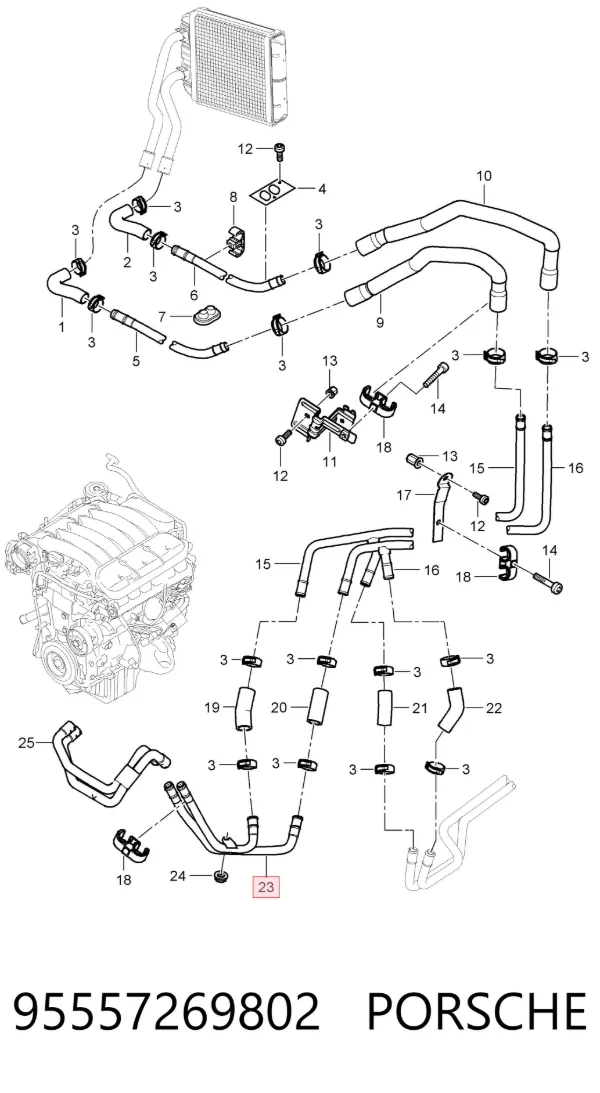  95557269802 Porsche
