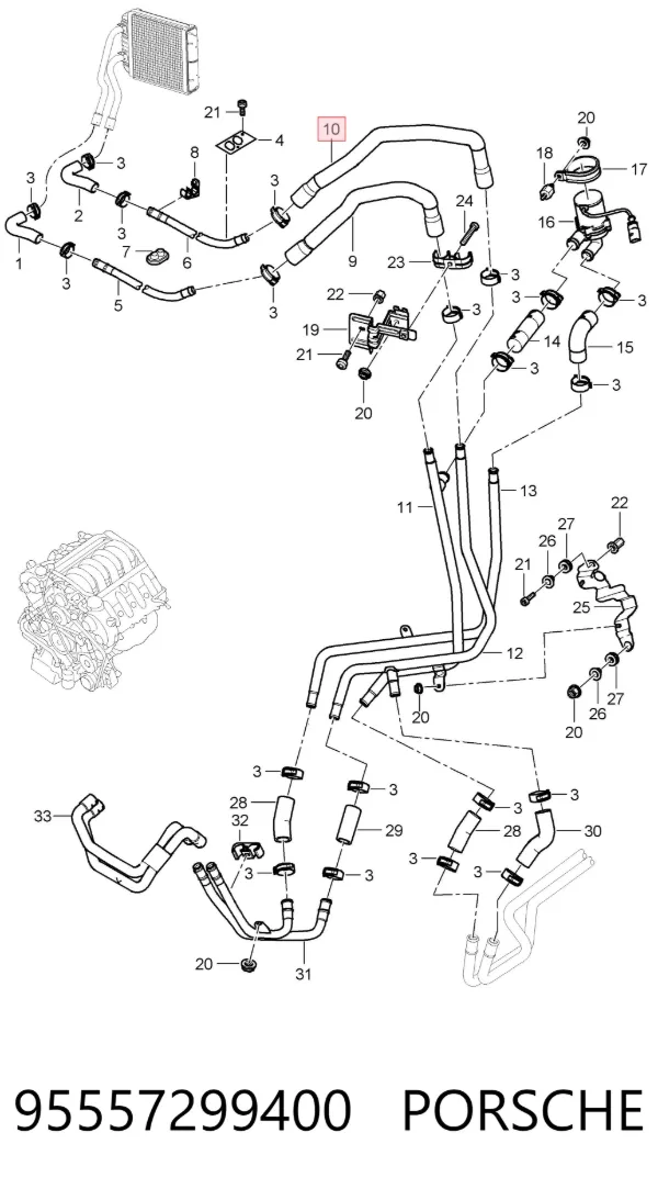 95557299400 Porsche