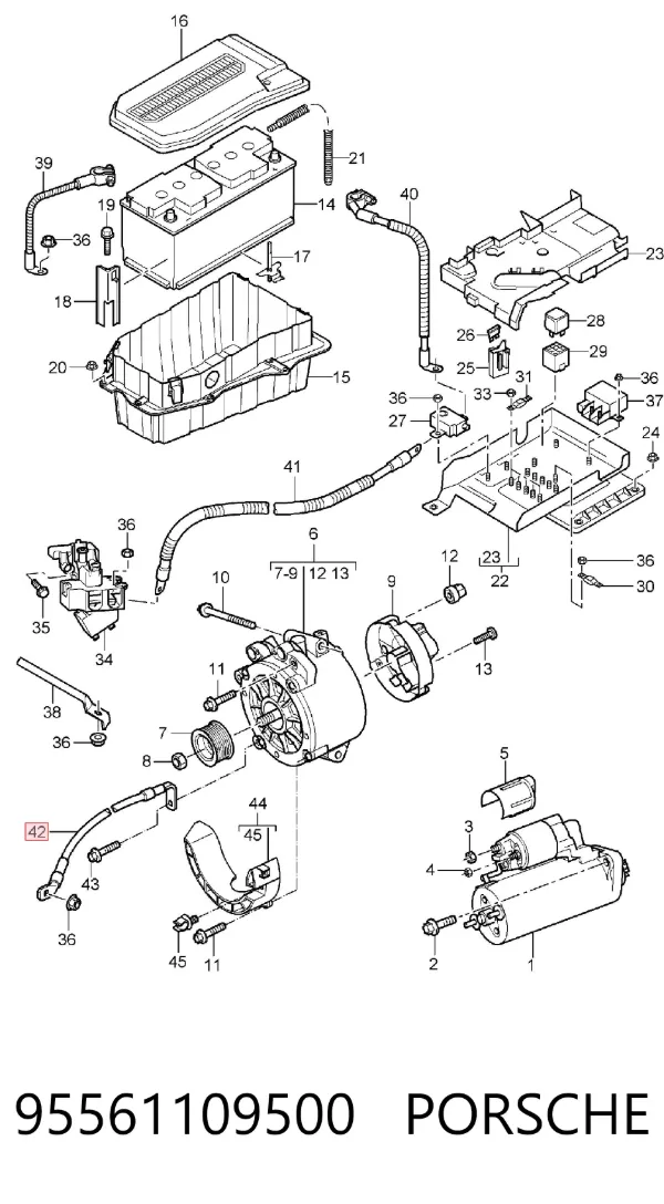  95561109500 Porsche