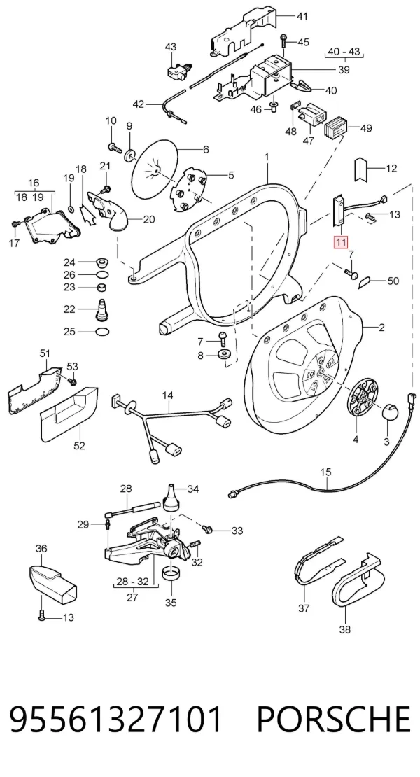  95561327101 Porsche