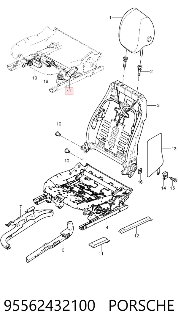  95562432100 Porsche
