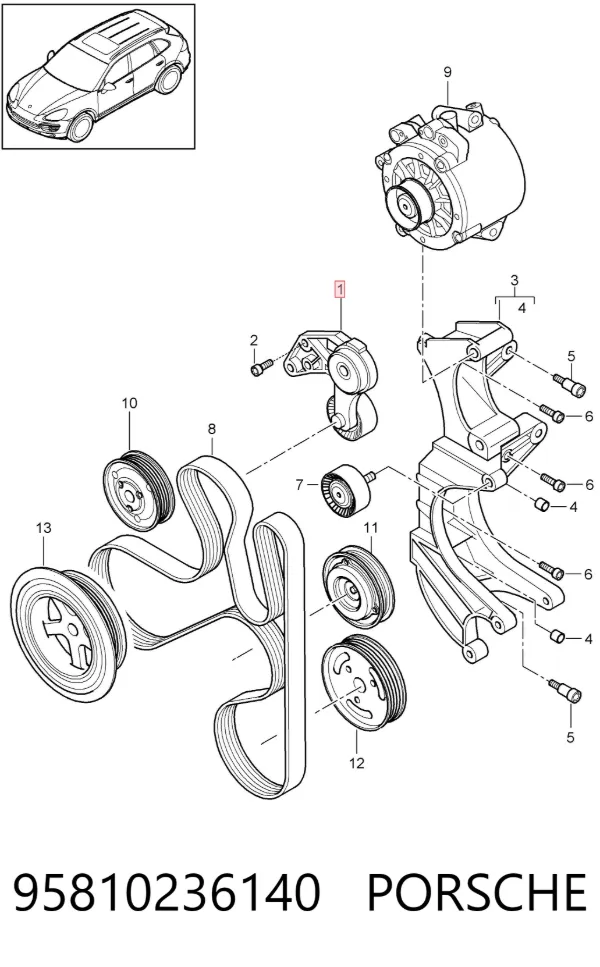  95810236140 Porsche