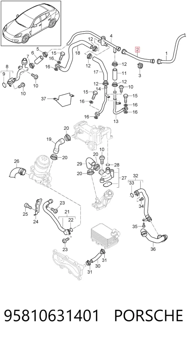  95810631401 Porsche
