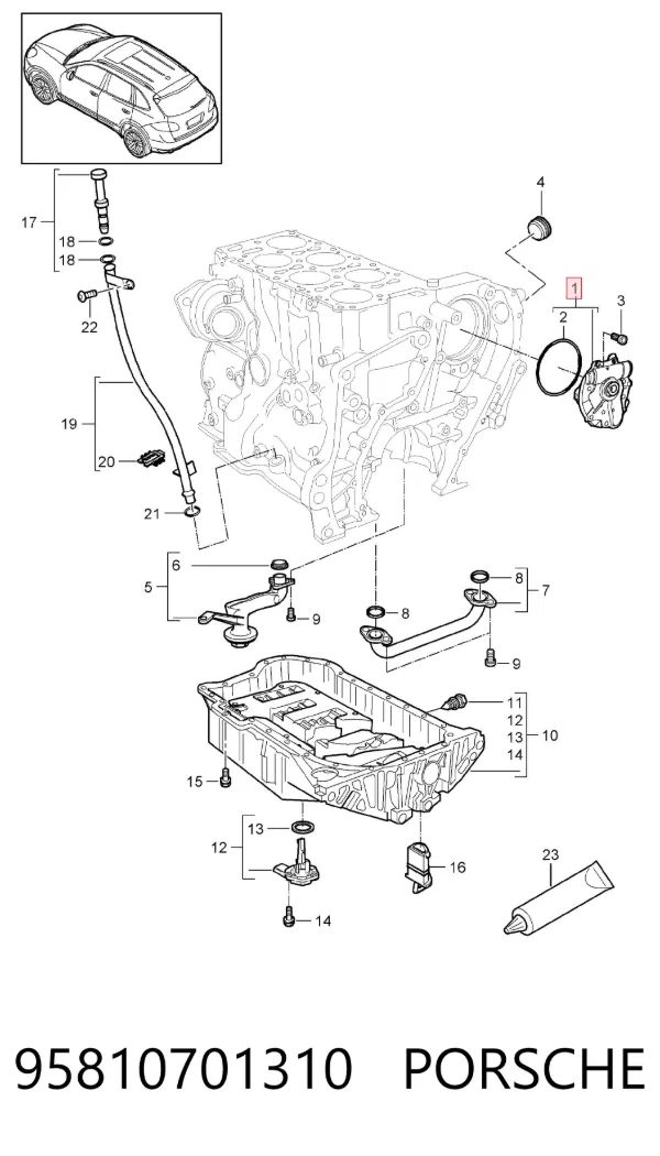  95810701310 Porsche