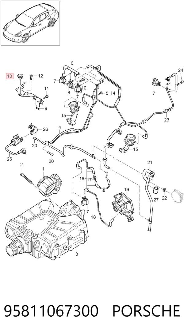  95811067300 Porsche