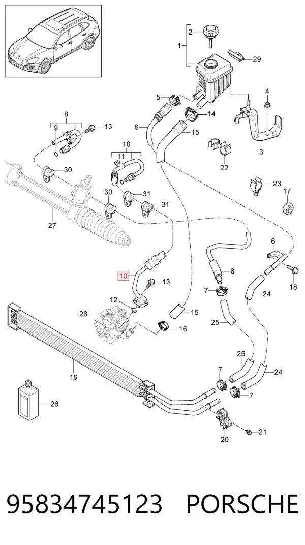  95834745123 Porsche