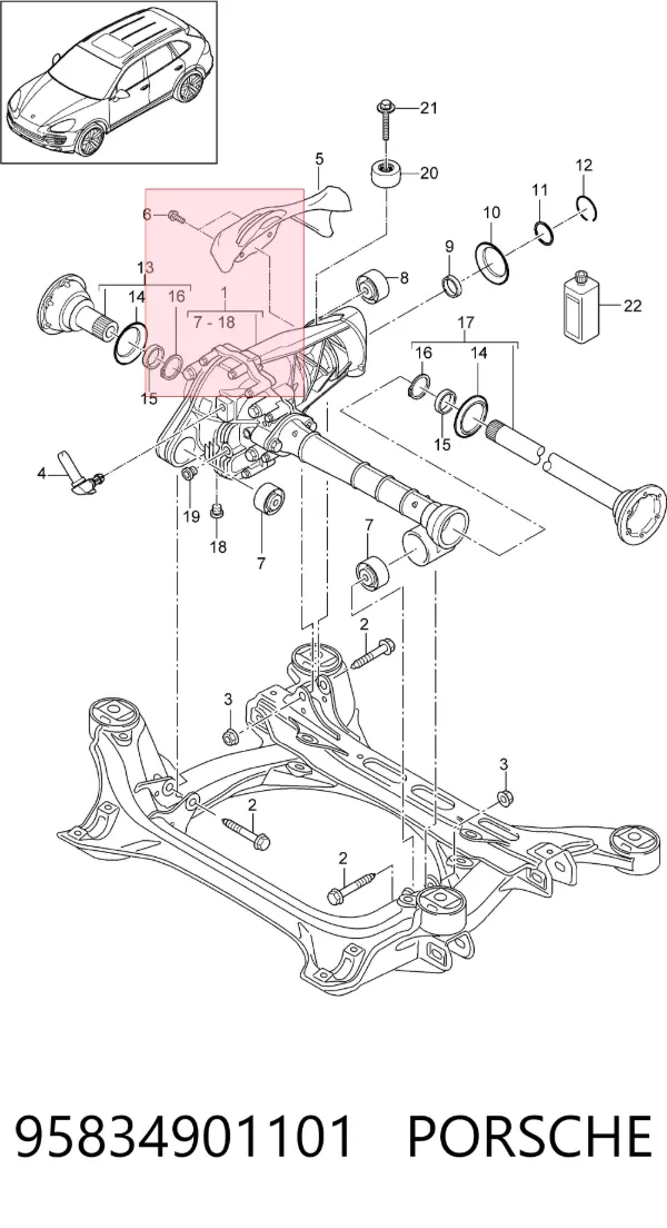 95834901101 Porsche