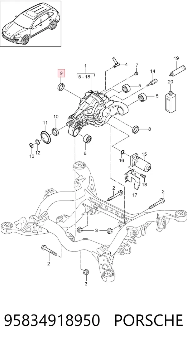  95834918950 Porsche