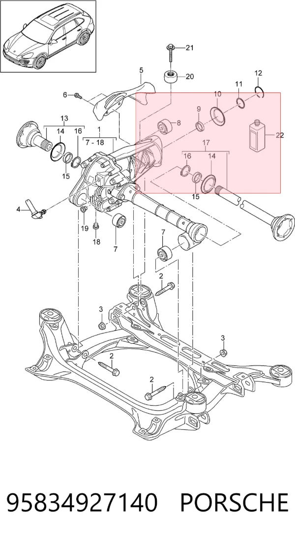  95834927140 Porsche