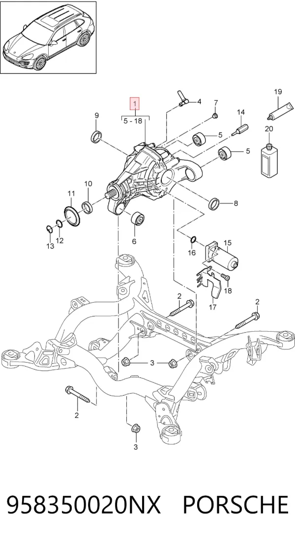  958350020NX Porsche