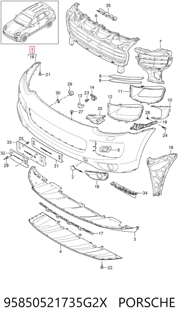  95850521735G2X Porsche
