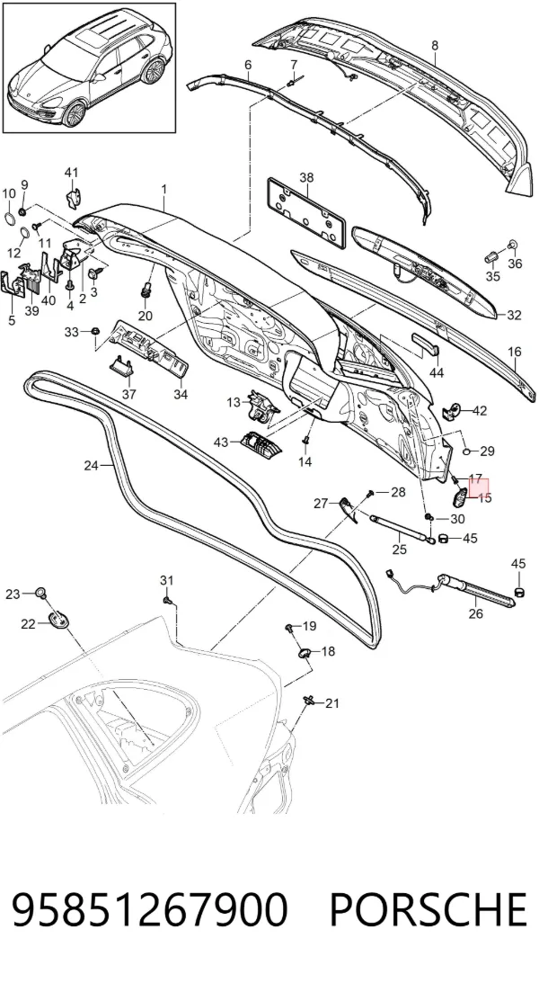  95851267900 Porsche