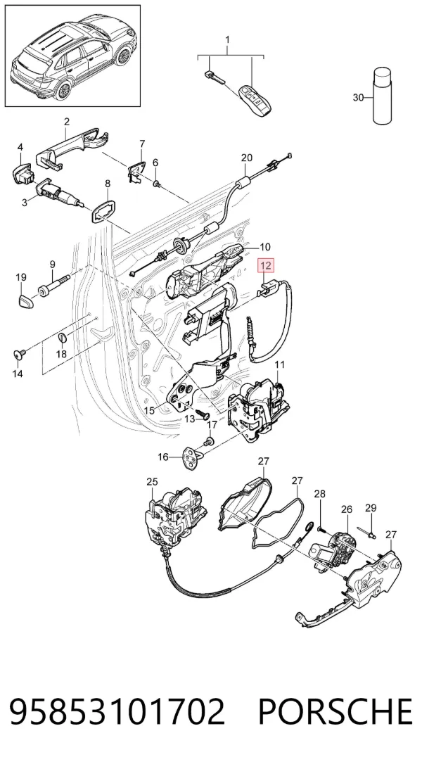  95853101702 Porsche