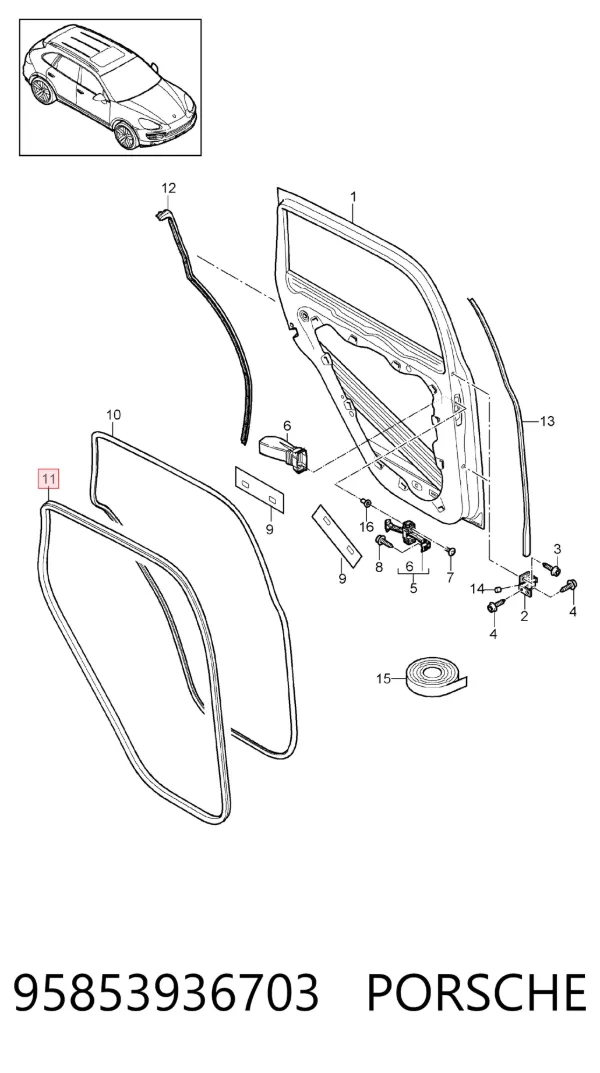  95853936703 Porsche