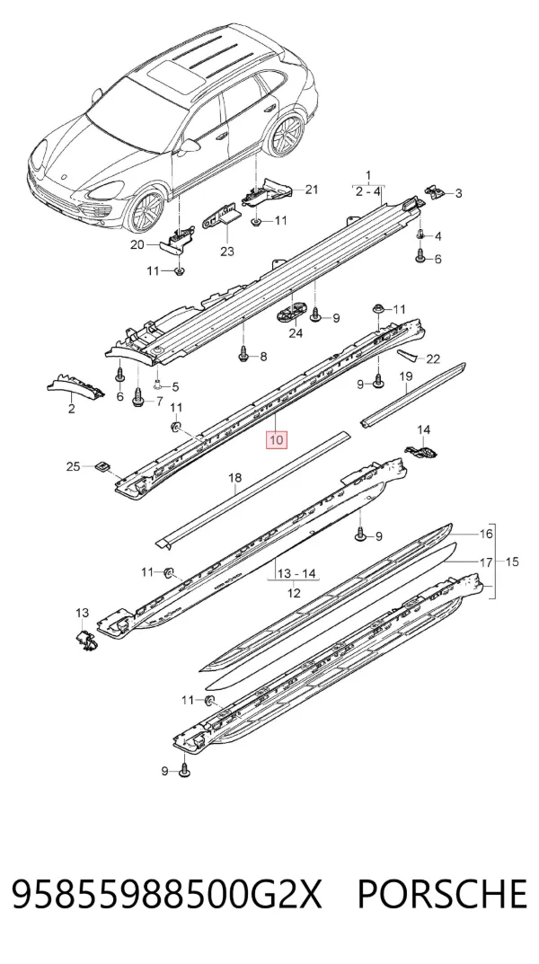  95855988500G2X Porsche