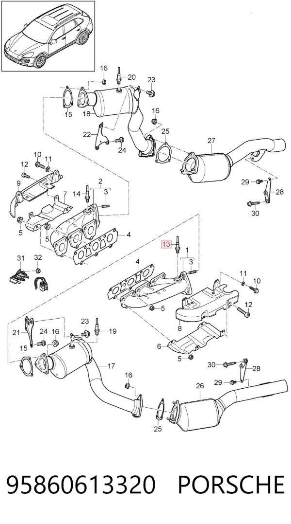  95860613320 Porsche