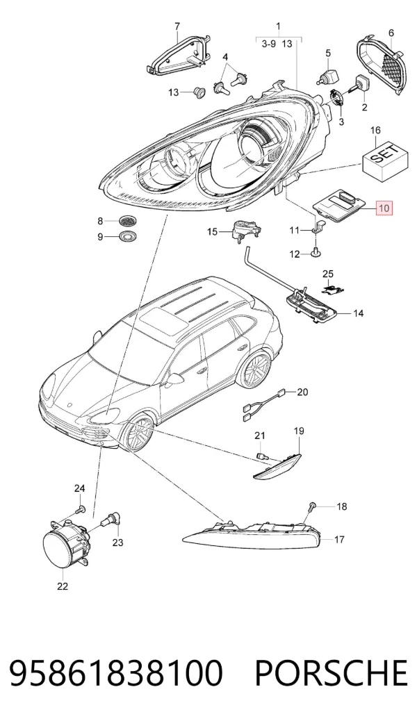  95861838100 Porsche