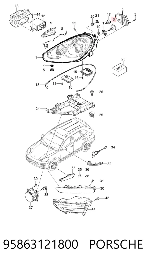 Лампочка ксеноновая 95863121800 Porsche