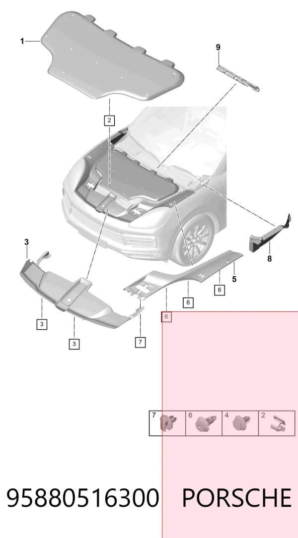  95880516300 Porsche