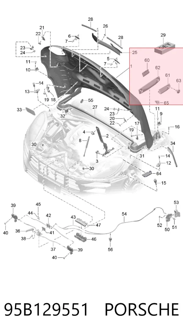  95B129551 Porsche