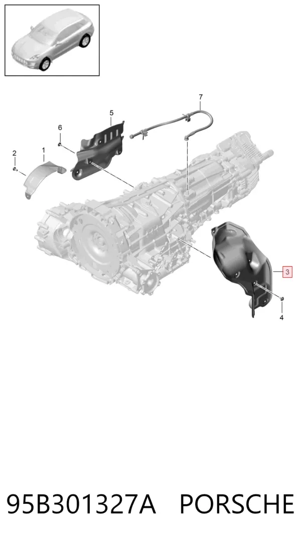  95B301327A Porsche