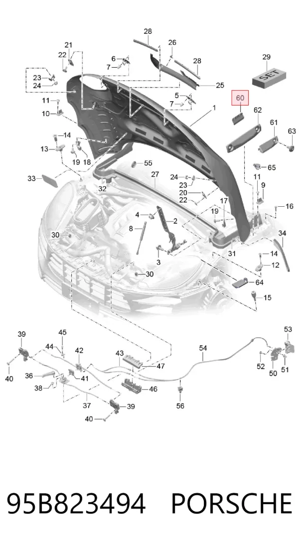  95B823494 Porsche