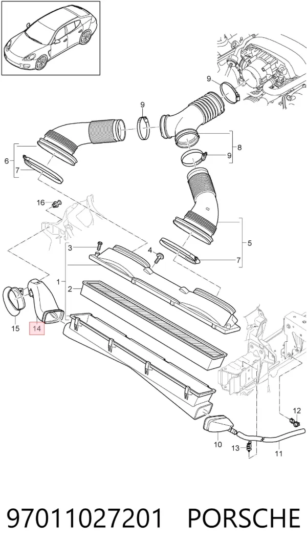  97011027201 Porsche