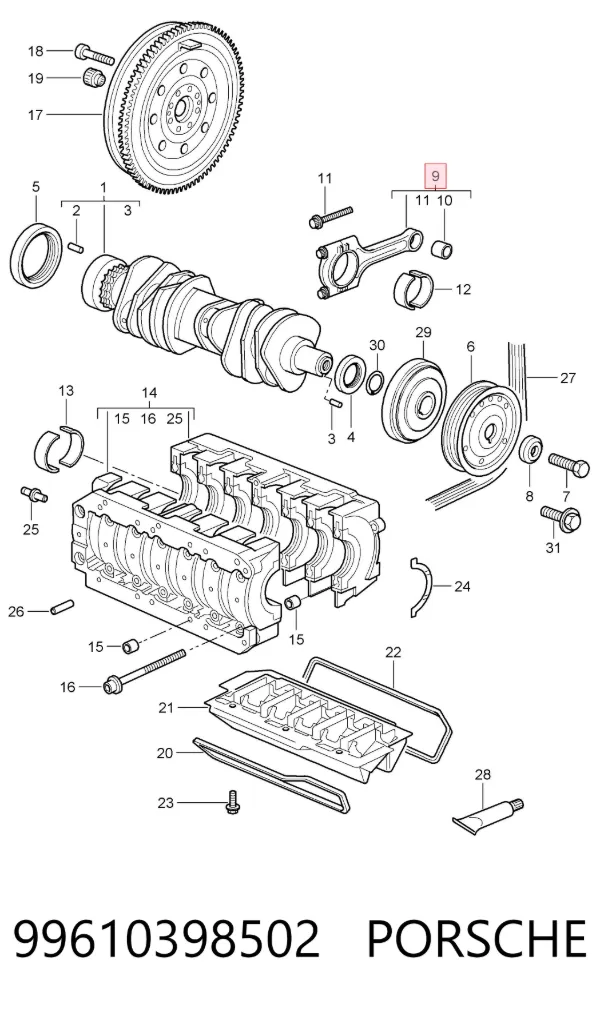  99610398502 Porsche