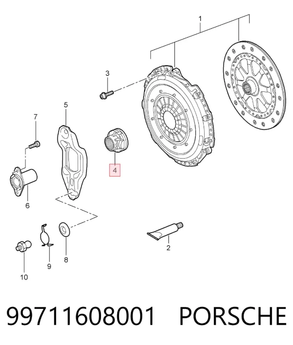 Вижимний підшипник Porsche 911 Targa