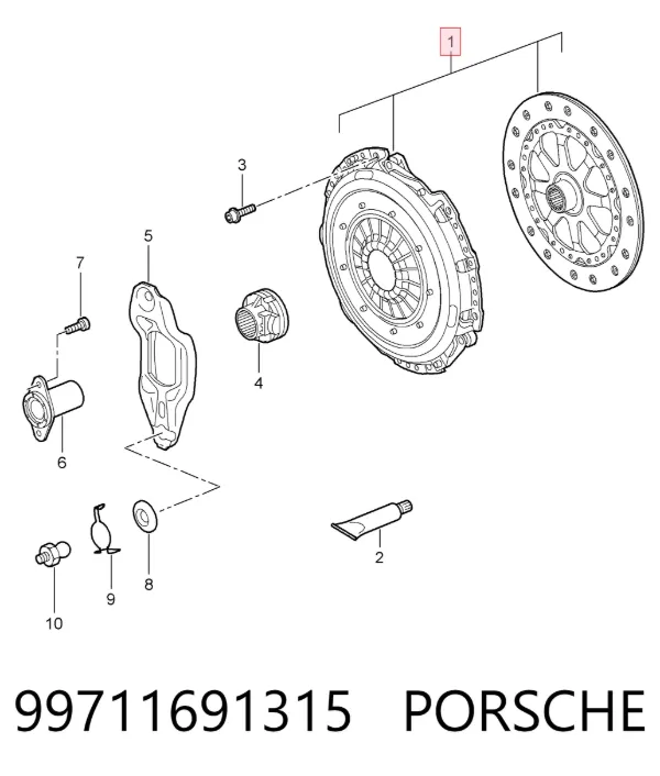 Зчеплення Porsche 911 Targa
