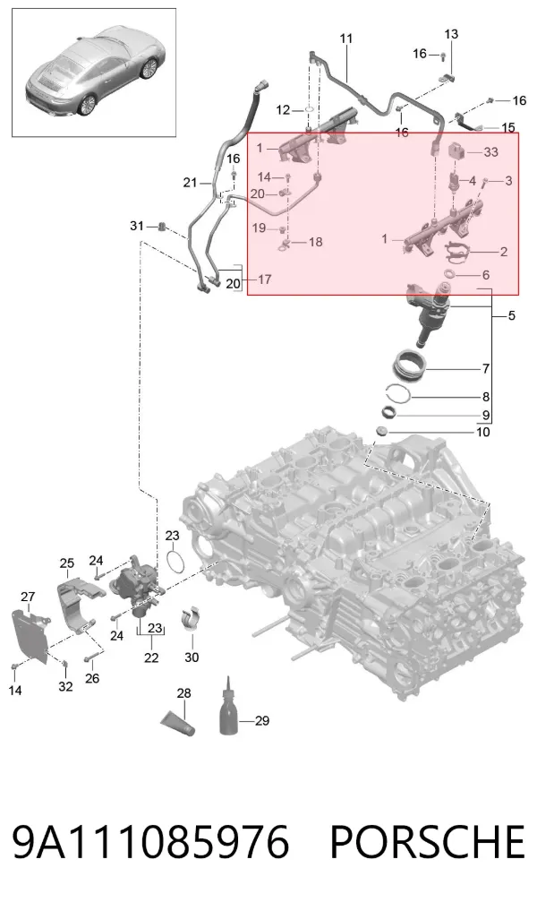 9A111085976 Porsche