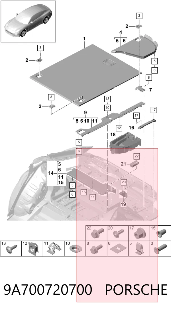  9A700720700 Porsche
