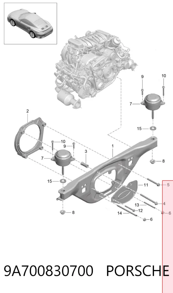  9A700830700 Porsche