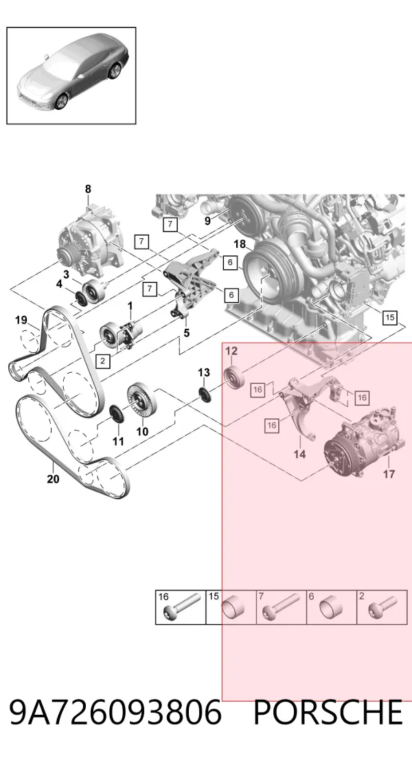  9A726093806 Porsche