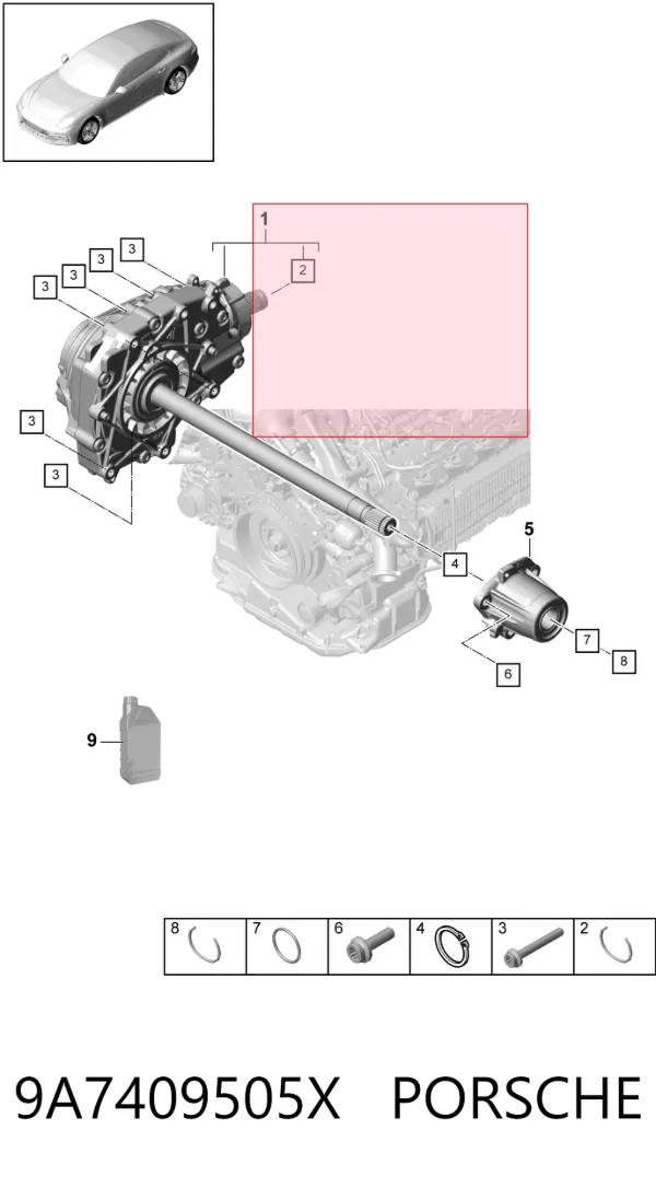 Роздатка 9A7409505X Porsche