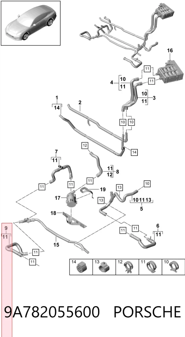  9A782055600 Porsche
