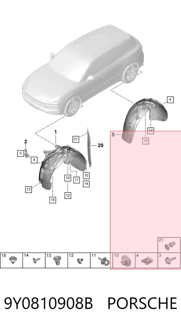  9Y0810908B Porsche