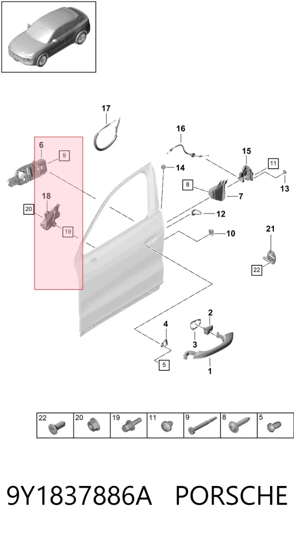  9Y1837886A Porsche