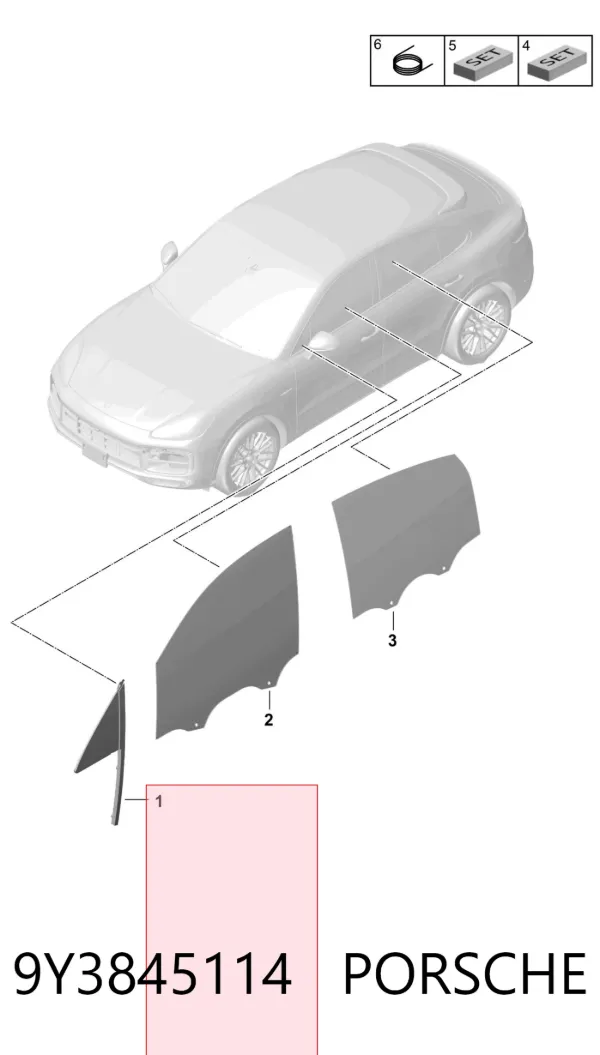  9Y3845114 Porsche