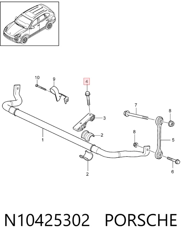 Болт N10425302 Porsche