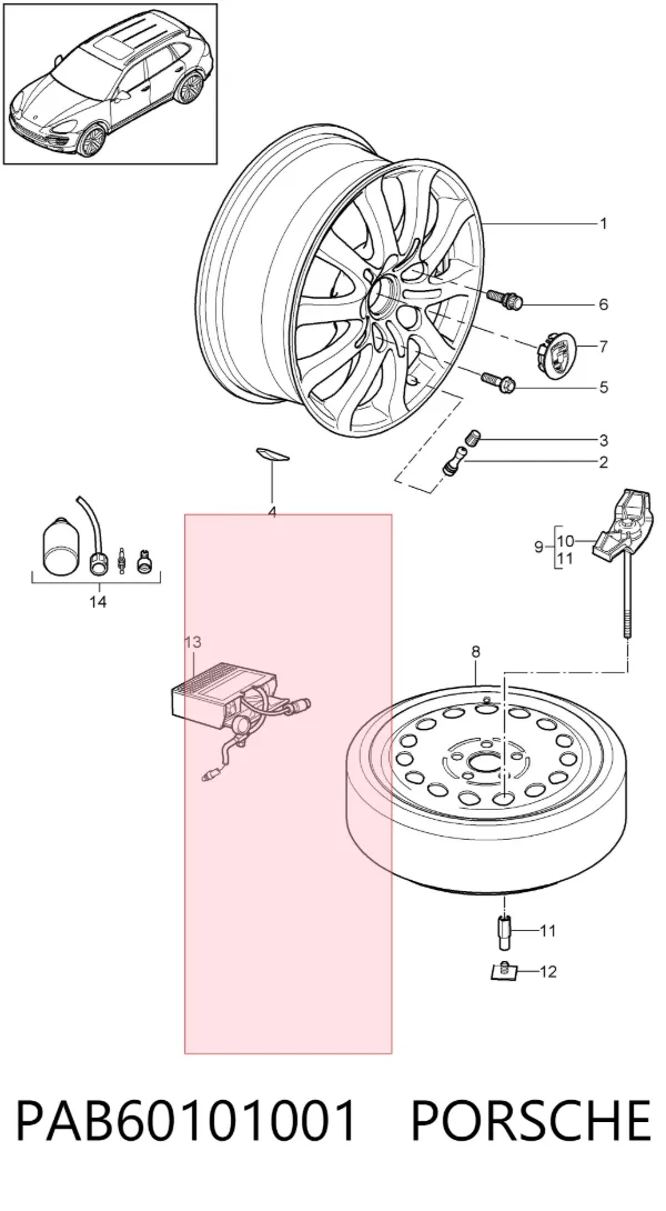  PAB60101001 Porsche